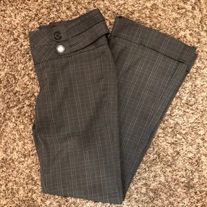 Grey Plaid Dress Pants